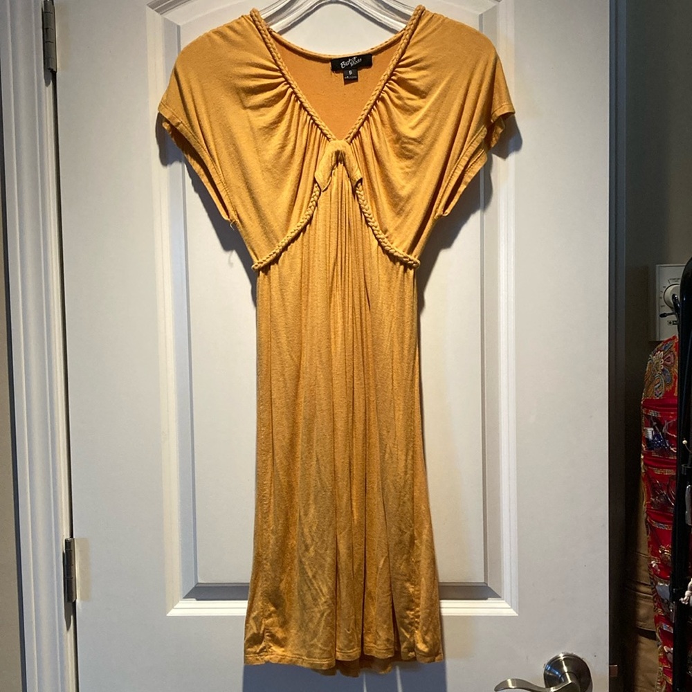 Mustard Yellow Midi Dress